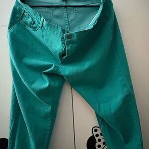 1826 Teal High-Waisted Pants